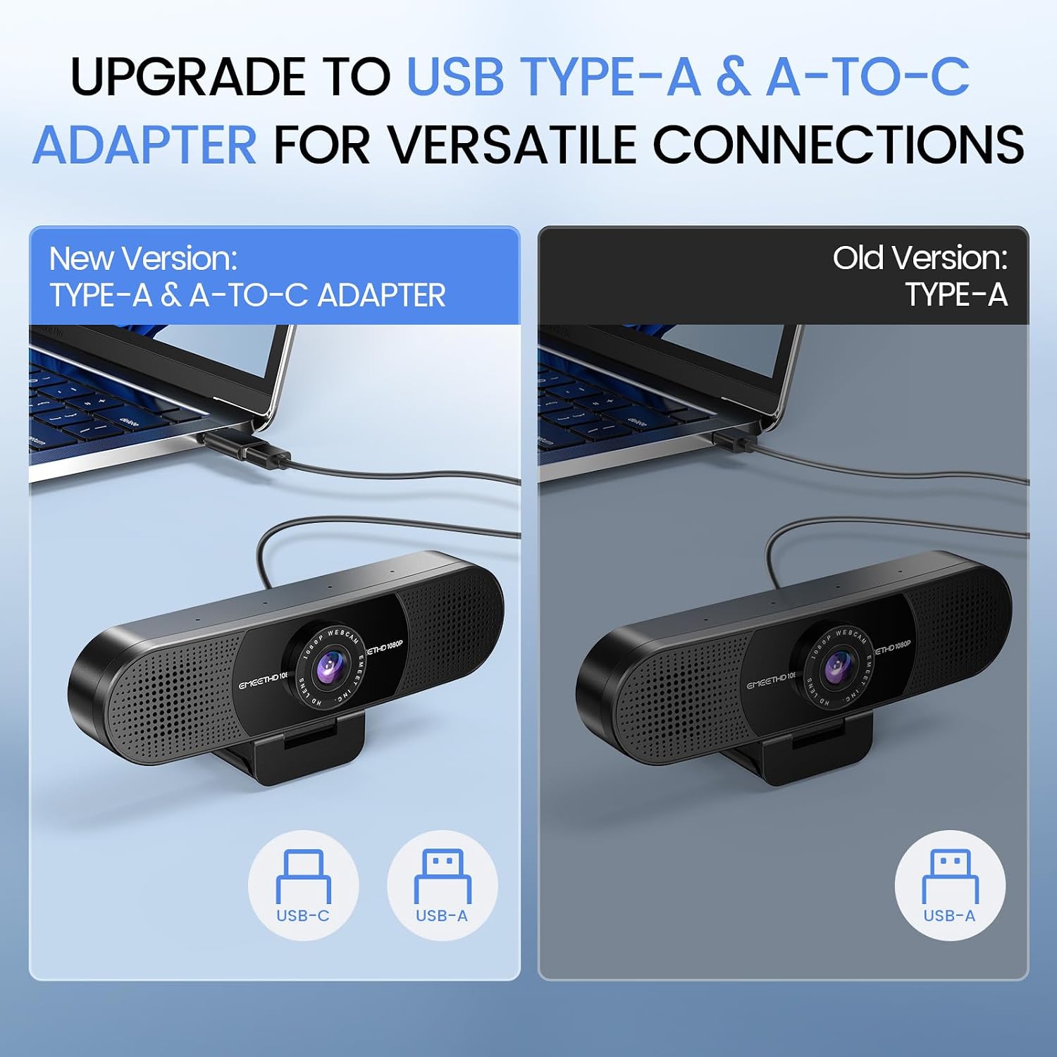 EMEET C960 1080P Webcam with Microphone, 2 Mics, 90° FOV, Computer Camera - Image 5