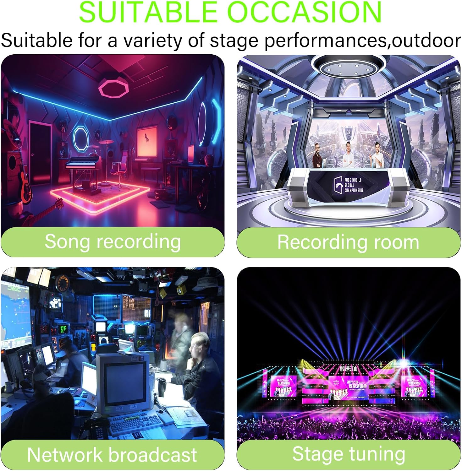 8 Channel Professional Audio Mixer Console Sound Board with 48V Phantom Power,USB Audio Interface for Live Show,Streaming Recording Music Stage Karaoke - Image 8